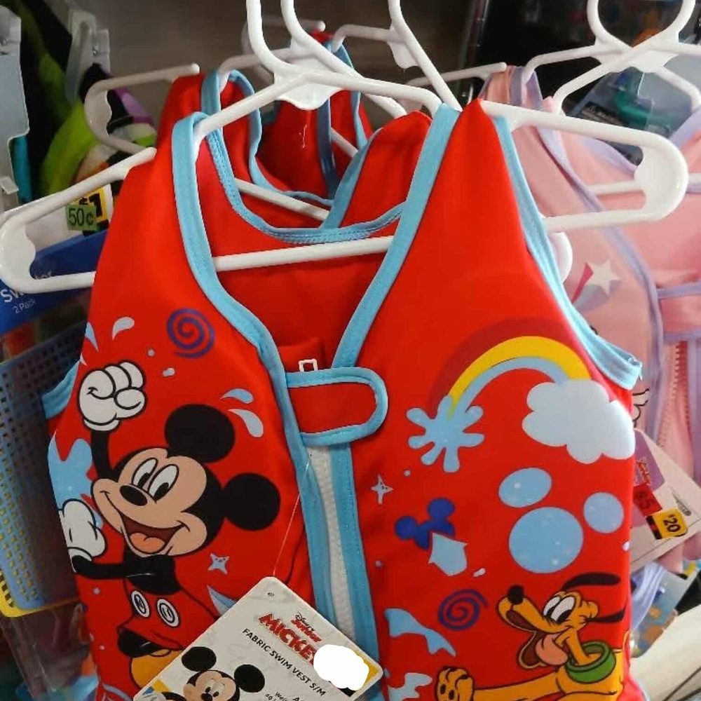 Disney Mickey Mouse Kids Swim Vest - Red